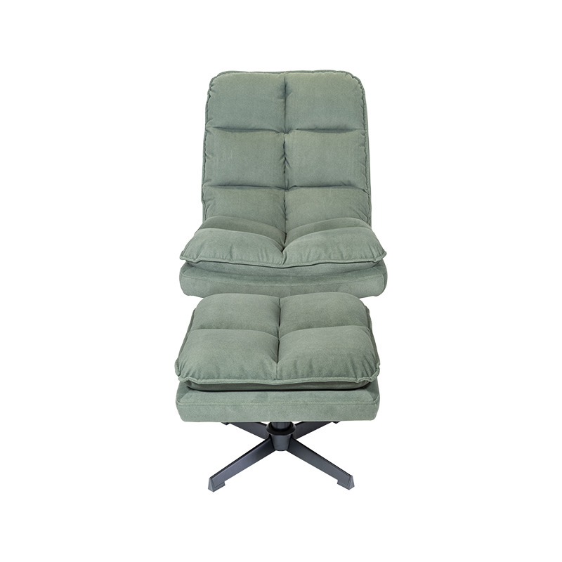 Green / White CCCLX Degree Swivel fabricae recliner cum pede in domum lascivitis cathedra