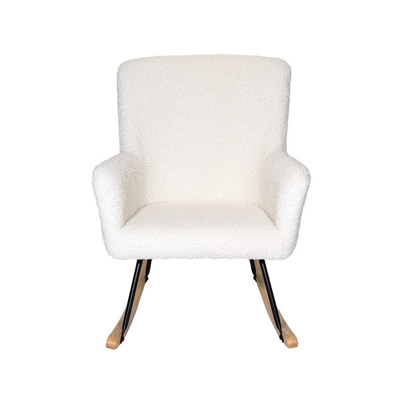 Teddy upholstered glider recliner albus furrure fabricae gestationis cathedra ad vivum locus, cubiculum cubiculum