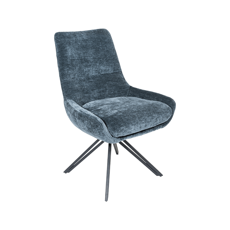 Quattuor metallum crura ferro frame upholstered armenta fabricae swivel triclinium