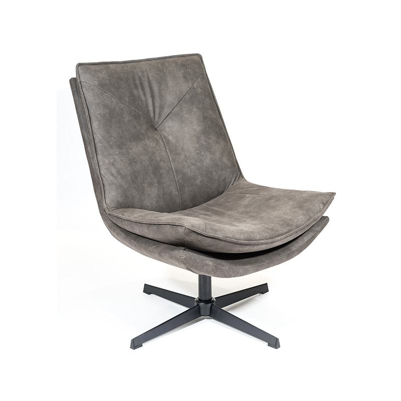 Pu rotating Lounge Cathedra / accentu cathedra / otium cathedra / occasional cathedra cum metallum base