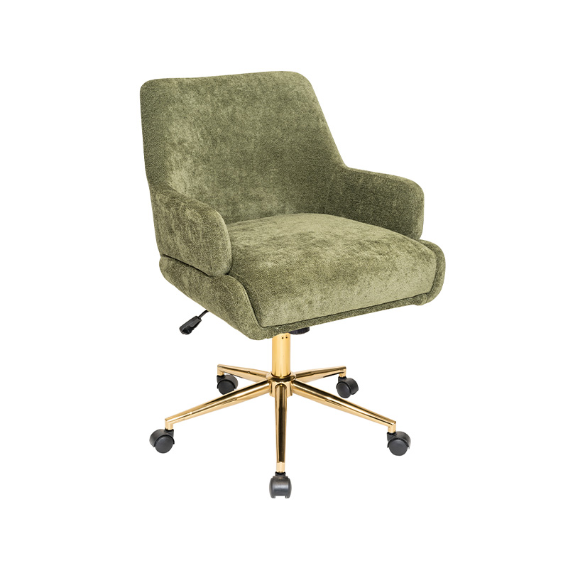 Modern fabricae Swivel cathedra cum aureum basis in domum suam / officium